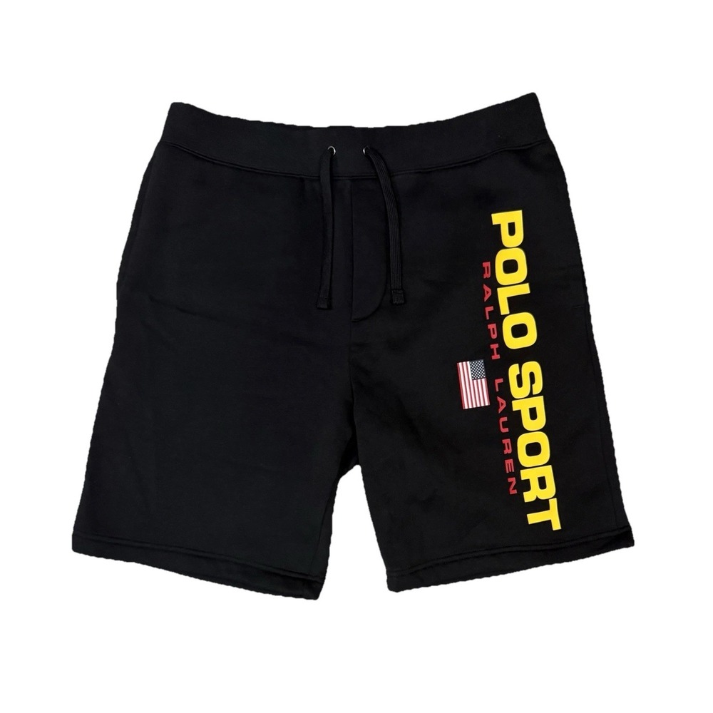 Polo Ralph Lauren Polo Sport Logo Fleece Shorts Black Size M